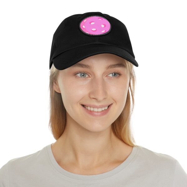 Dad Hat with Leather Patch (Round) - Image 46