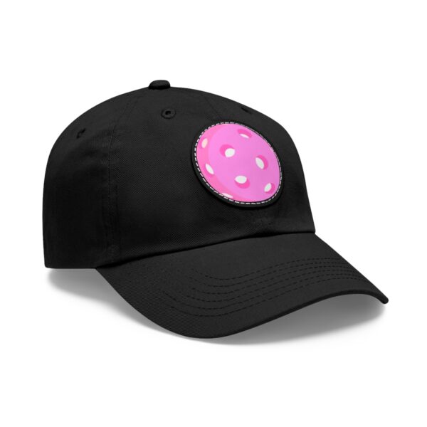 Dad Hat with Leather Patch (Round) - Image 44