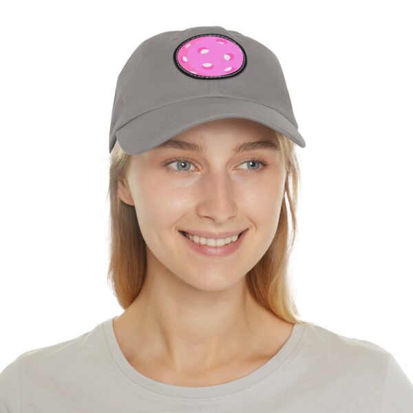 Dad Hat with Leather Patch (Round) - Image 102