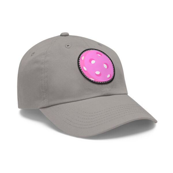 Dad Hat with Leather Patch (Round) - Image 100