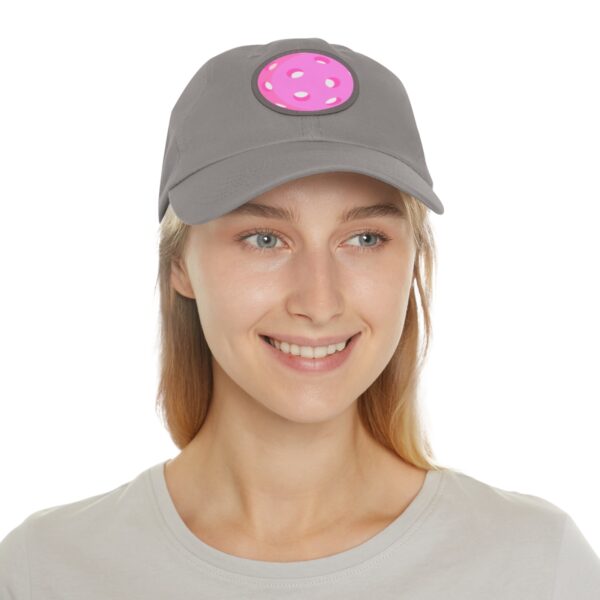 Dad Hat with Leather Patch (Round) - Image 109