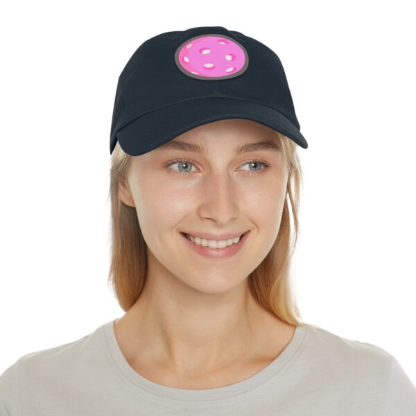 Dad Hat with Leather Patch (Round) - Image 74