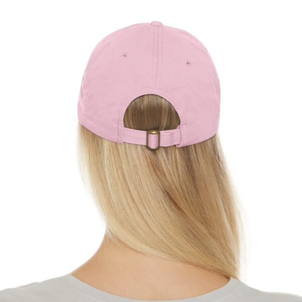 Dad Hat with Leather Patch (Round) - Image 90