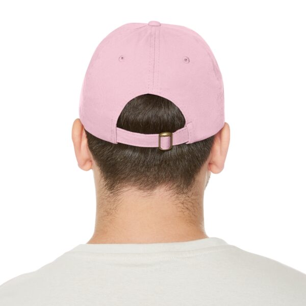 Dad Hat with Leather Patch (Round) - Image 91