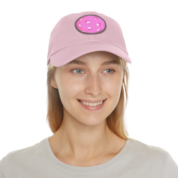 Dad Hat with Leather Patch (Round) - Image 95