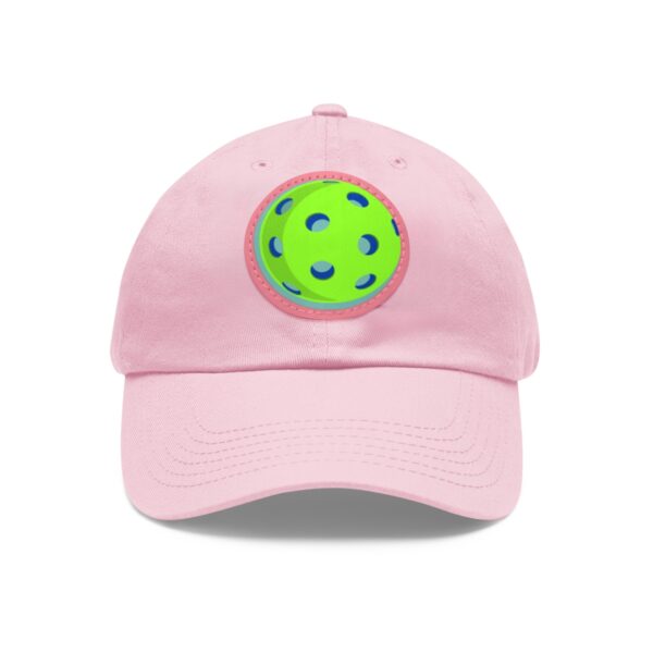 Dad Hat with Leather Patch (Round)